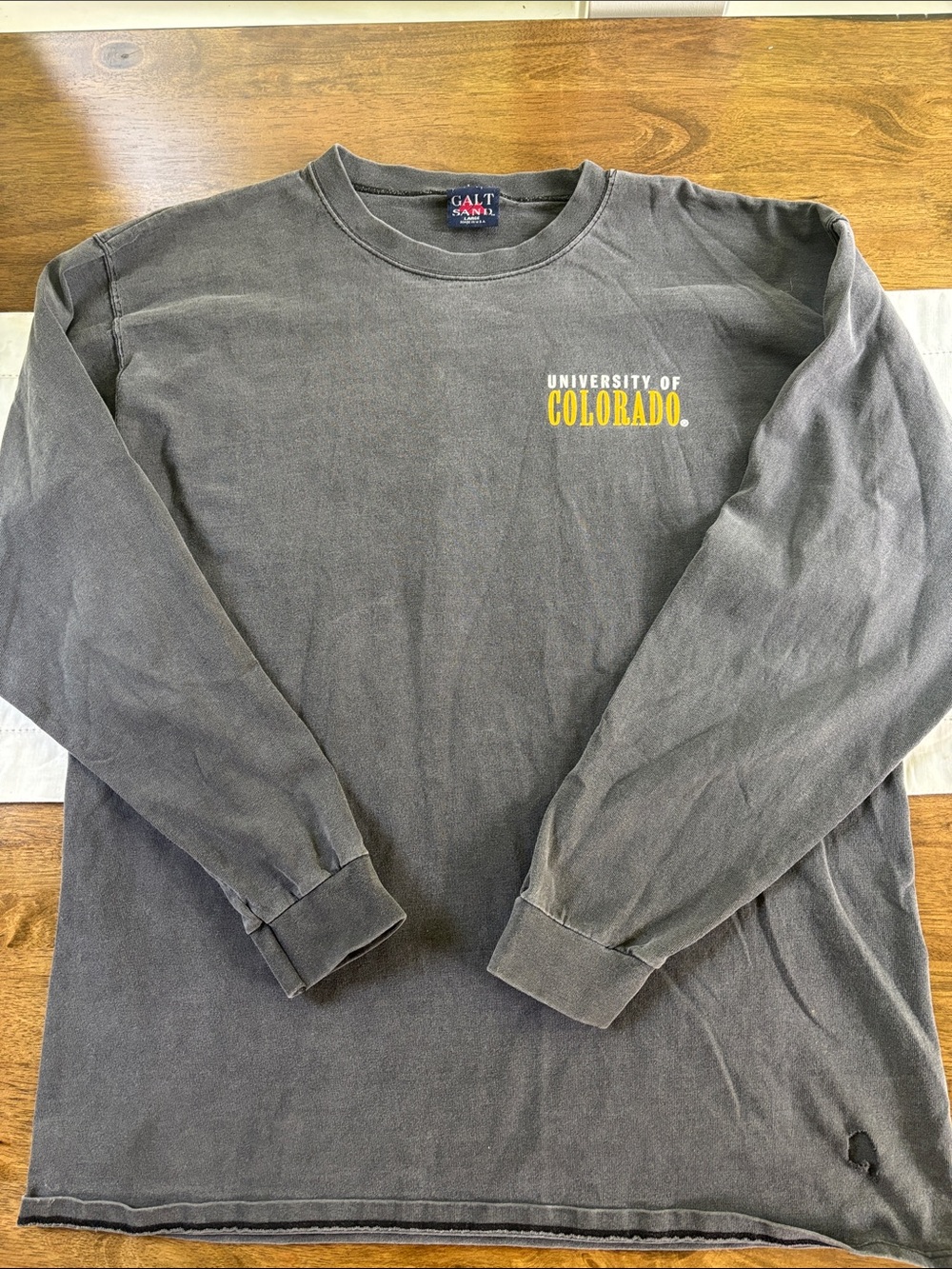 Vintage 90s University of Colorado Galt Sand Men's Gray T-Shirt Large CU Buffs